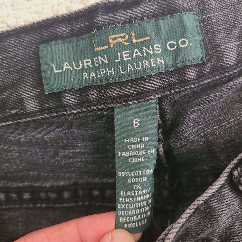 Lauren Ralph Lauren Women's Boot Cut Jeans - Charcoal - Picture 6 of 9